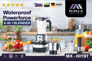 2ltrs Mimax 6 in 1 Waterproof Powerforce Blender