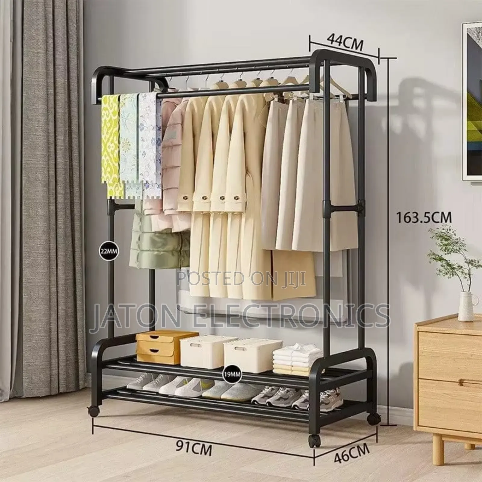 Floor Folding Clothes Rack