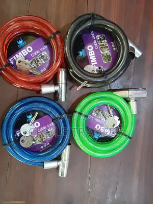 Key Type Anti Theft Bicycles / Motorcycles Cable Locks