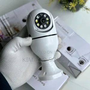 PTZ Bulb Camera Wifi 360° Panoramic Inazunguka Na Kuona Kila Kona!