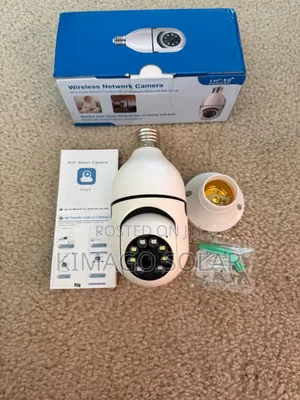 Bulb Camera PTZ 360° Wifi Hidden Spy Kwa Nyumba Na Ofisi