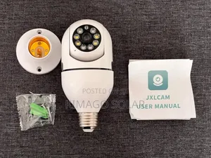 PTZ E27 Light Bulb Camera Wifi Panoramic Hd Na Ir Night Vision