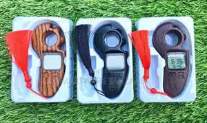 Al-Fajia Digital Tasbih Azan Counter 3 Colors Wood Black Prayer Gift