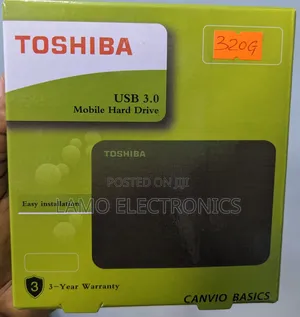 Toshiba Canvio Basics 320gb External Hard Drive