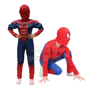 Child Spider-Man Role-Play Costume Nguo Zipo