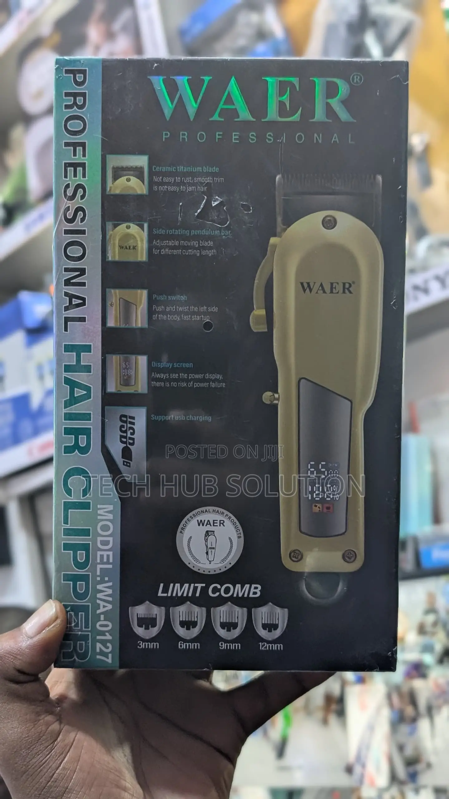 Waer Professional Hair Clipper Wa-0127