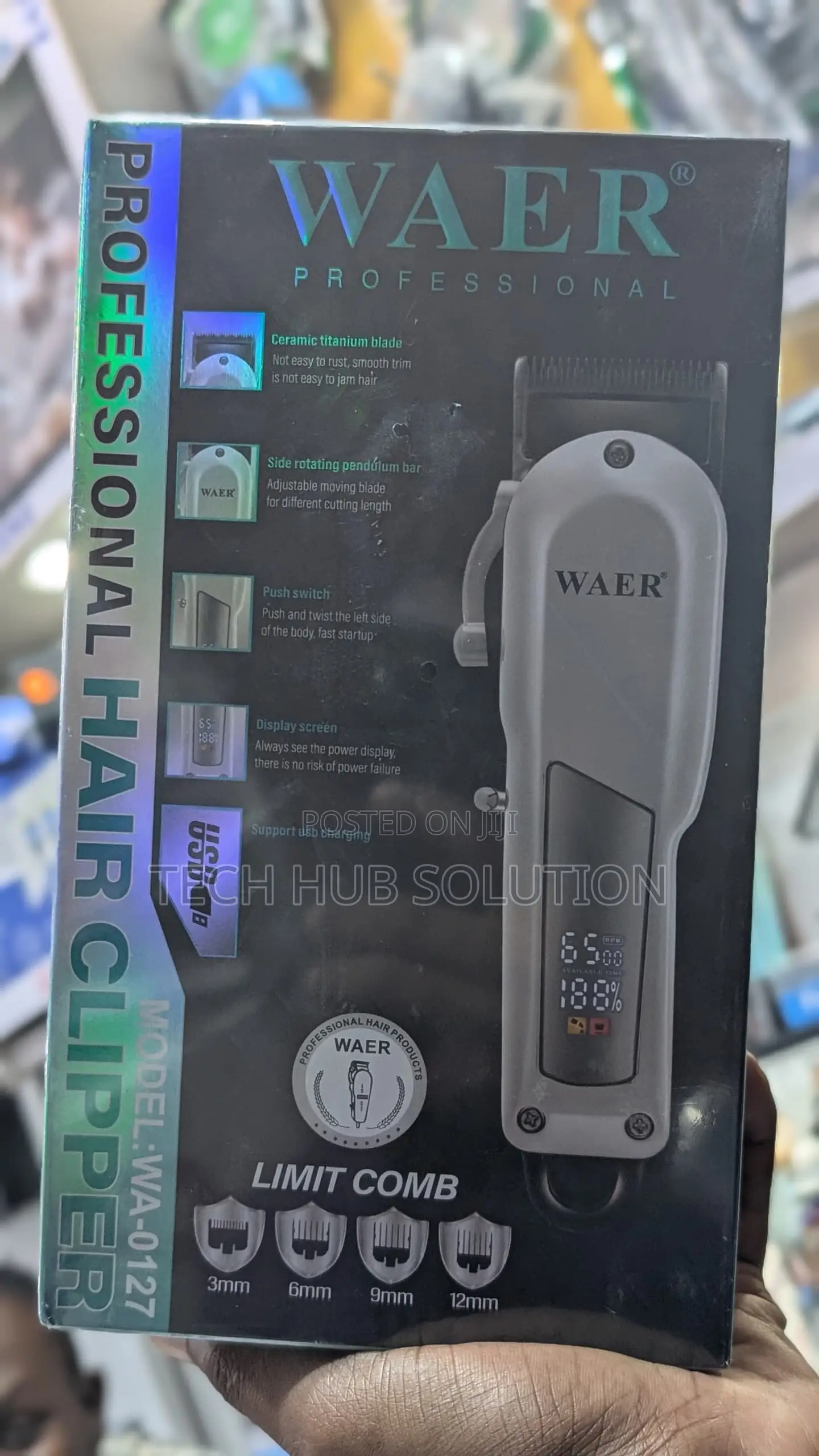 Waer Professional Hair Clipper Wa-0127