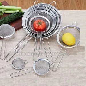 Collection of Stainless Steel Fine Mesh Strainers-7pcs