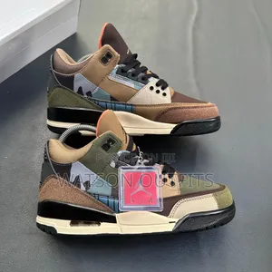 Men's Leather Shoes Air Jordan 3 and Brand New Very Stylish