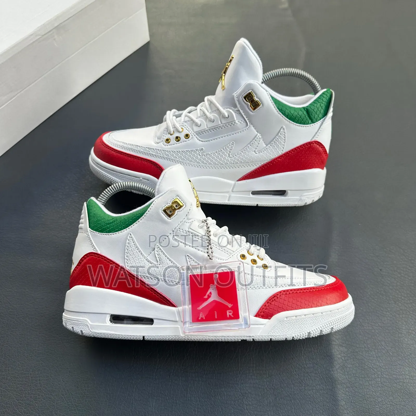 Men's Leather Shoes Air Jordan 3 and Brand New Very Stylish