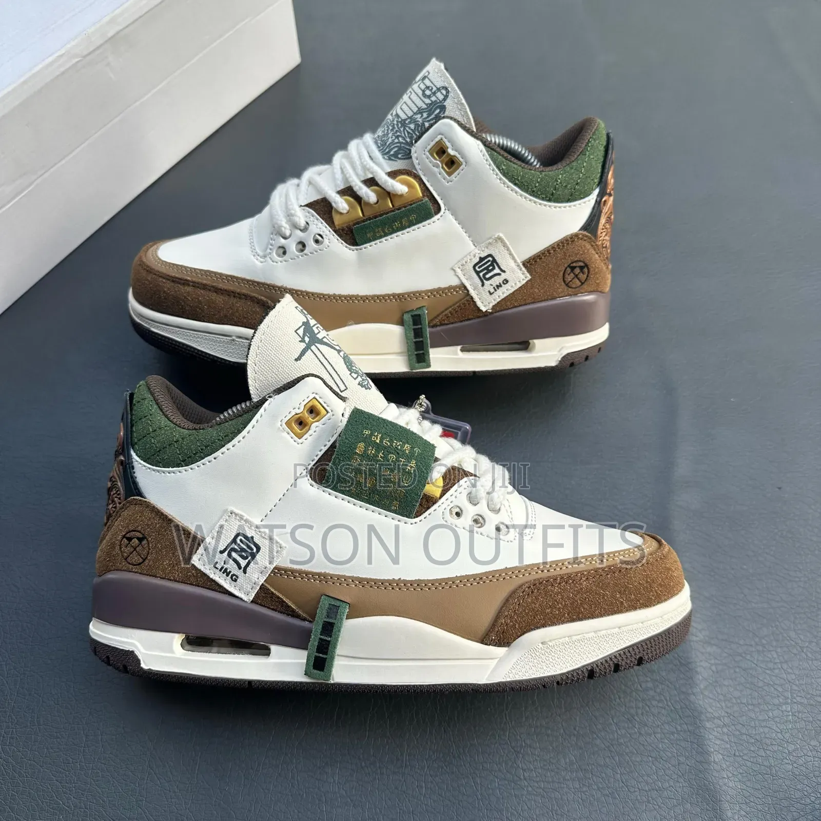 Men's Leather Shoes Air Jordan 3 and Brand New Very Stylish