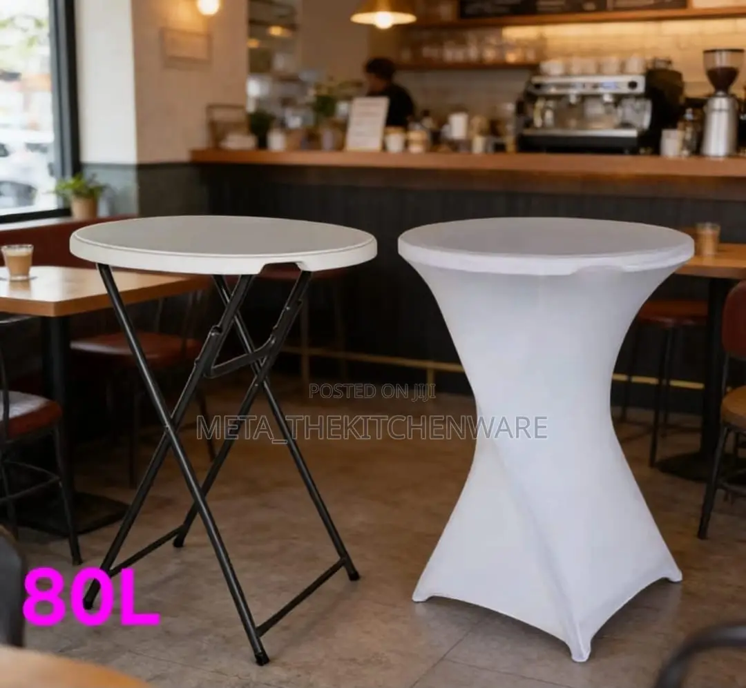 High Top Round Folding Cocktail Table