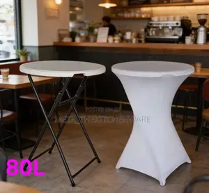 High Top Round Folding Cocktail Table