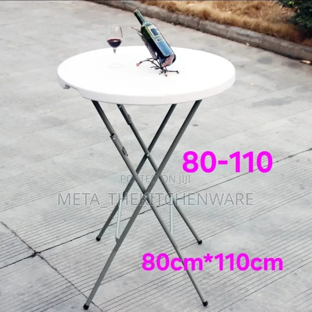 High Top Round Folding Cocktail Table