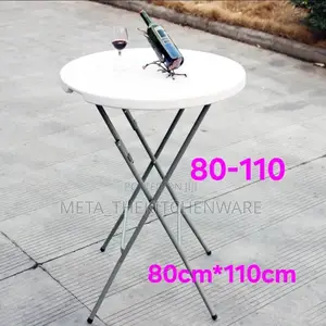 High Top Round Folding Cocktail Table