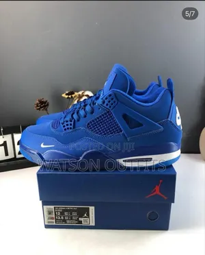 Jordan 4 Bike Colour Unique Men's Leather Shoes