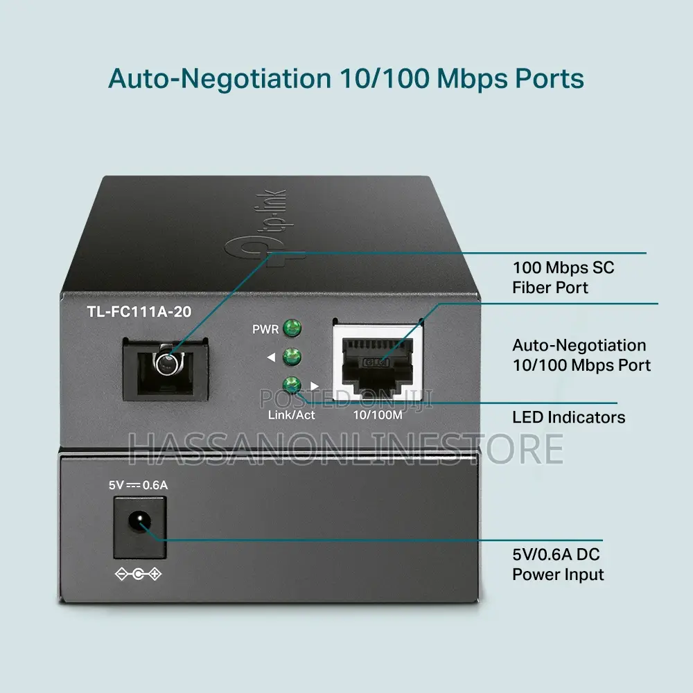 Tp-Link Fc111a-20 10/100 MBPS WDM Media Converter
