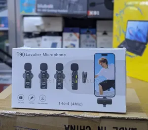T90 Lavalier Wireless Microphone With 4 Mics and Single Receiver