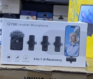 Qy66 4-to-1 Wireless Microphone With 1 Transmitter and 4 Receivers