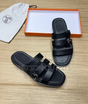 Hermes Paris and Fendi Brand New Men's Leather Sandals Original