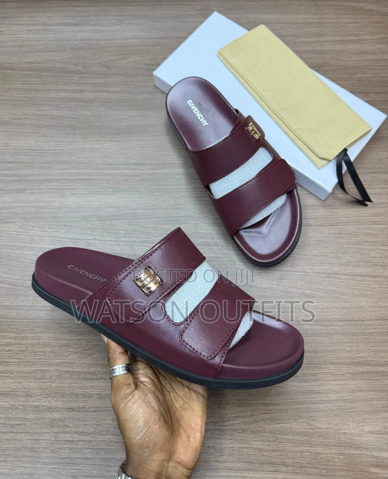 Givenchy Zara Brands Men's Original Leather Sandals