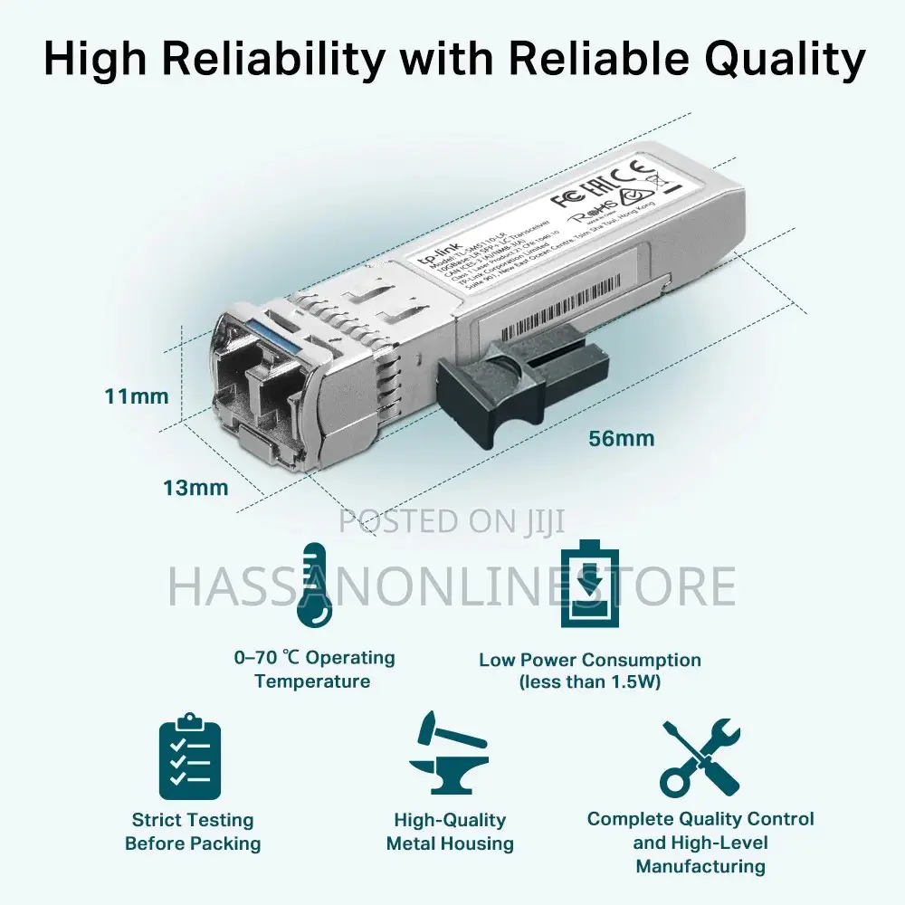 Tp-Link Sm5110-Lr Omada 10gbase-Lr Sfp+ Lc Transceiver