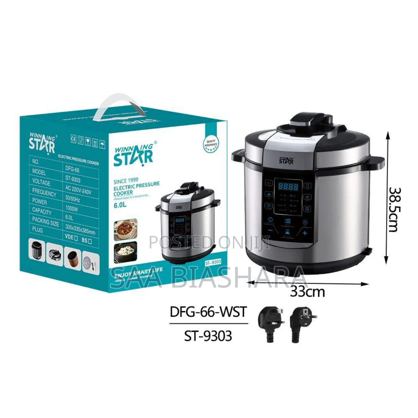 Winning Star Electric Pressure Cooker 6l