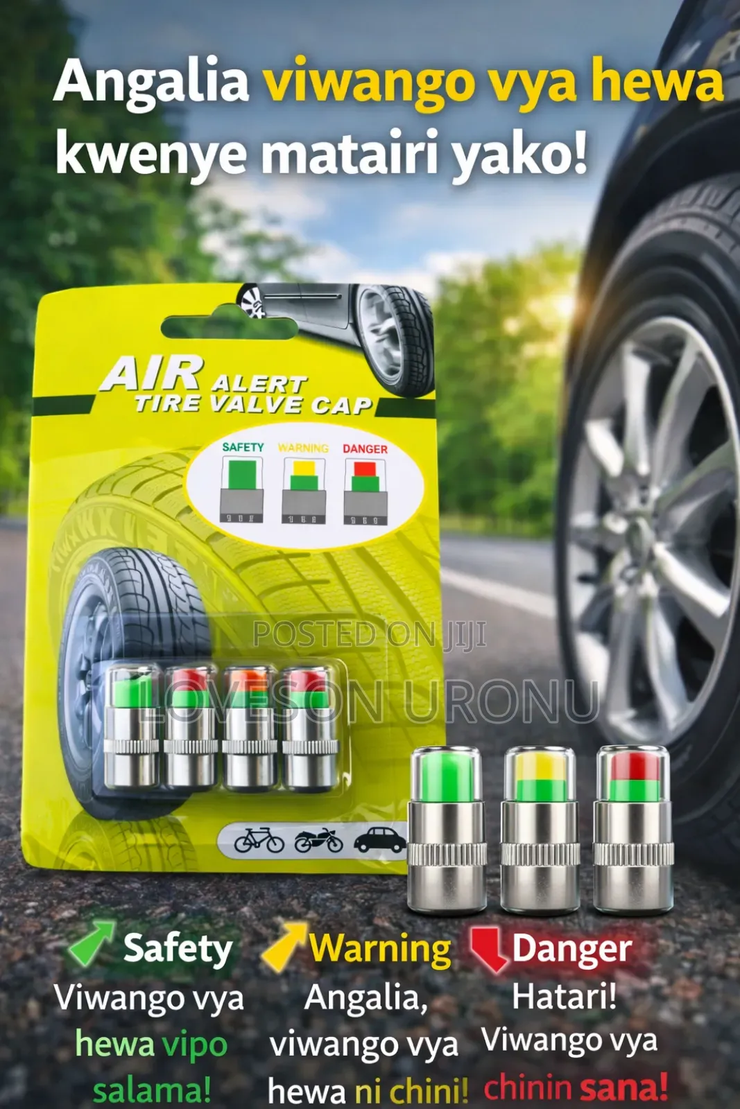 Air Tire Valve Alert