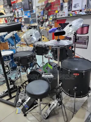 Mes Black Acoustic Design Electronic Drum Set Ya Umeme Heavy Duty
