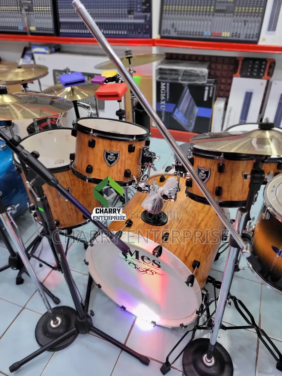Original Mes Acoustic Drum Full Set 5 Piece for Best Tone Kanisani Etc