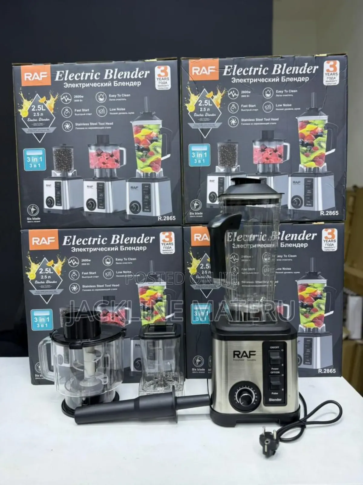 Raf 3in1 Blender Heavy Duty 3years Warranty