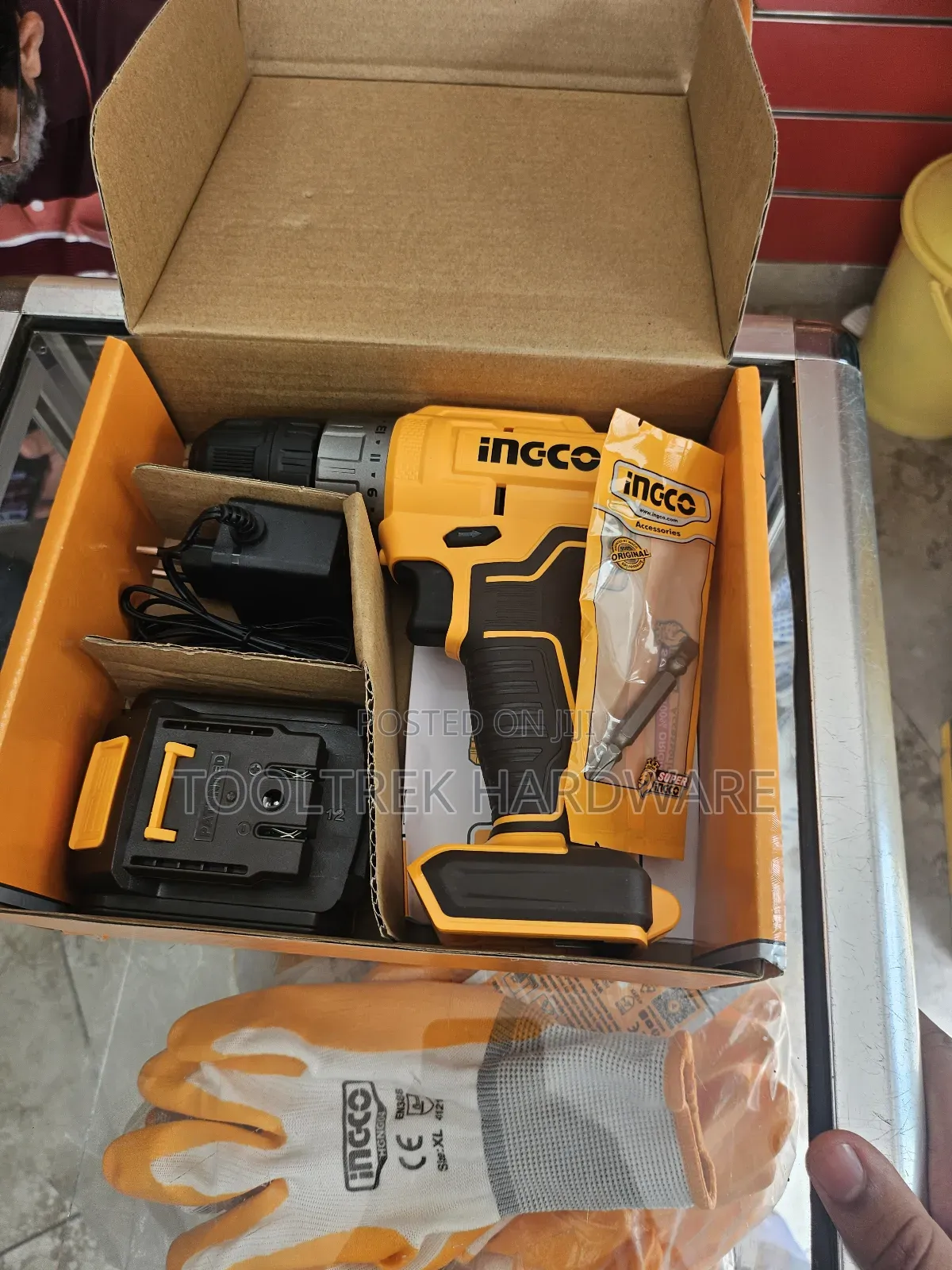 Ingco Cordless Drill 12v 20nm