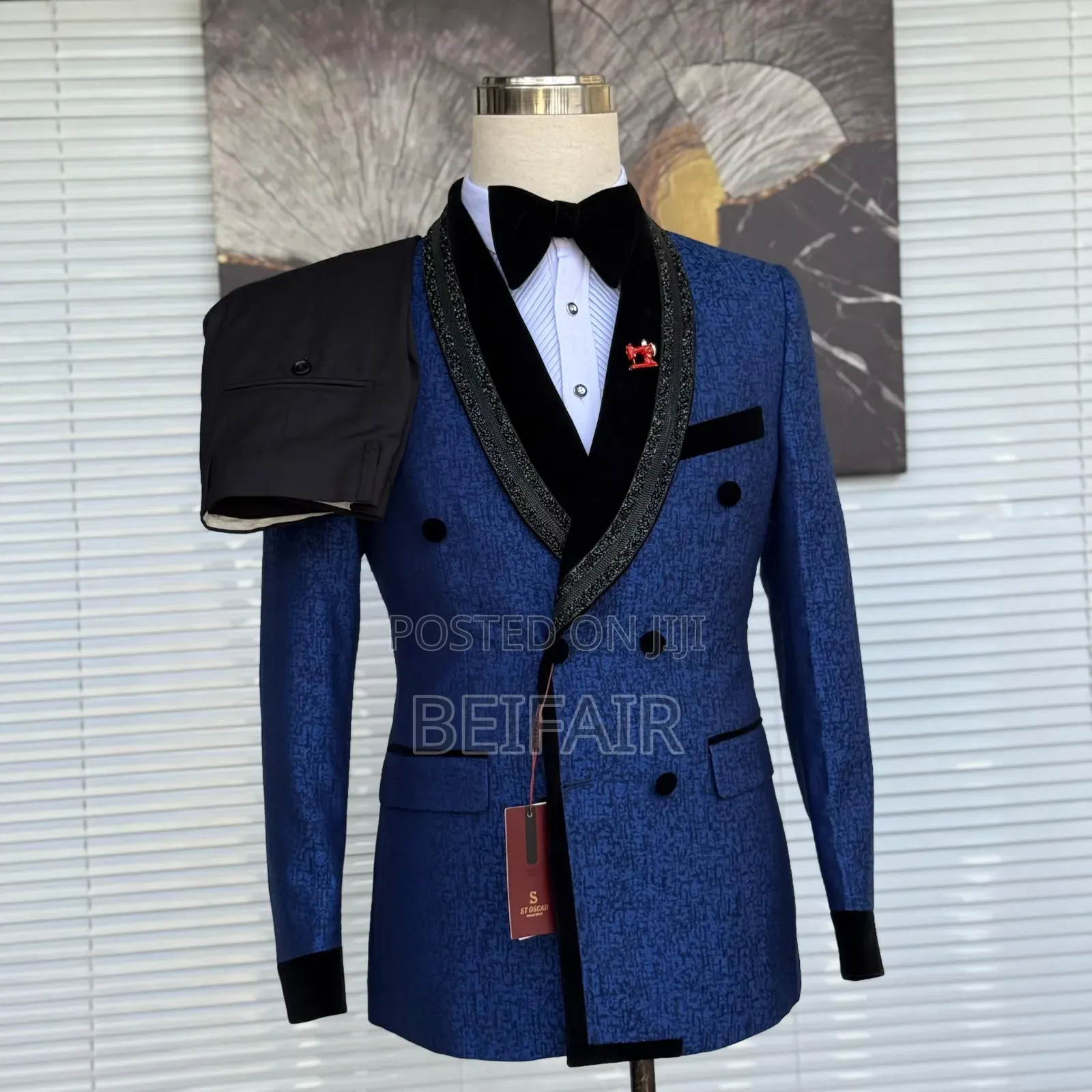 Stylish Taxedo Blue Suti