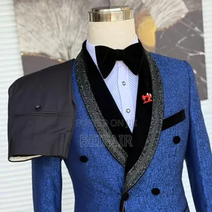 Stylish Taxedo Blue Suti