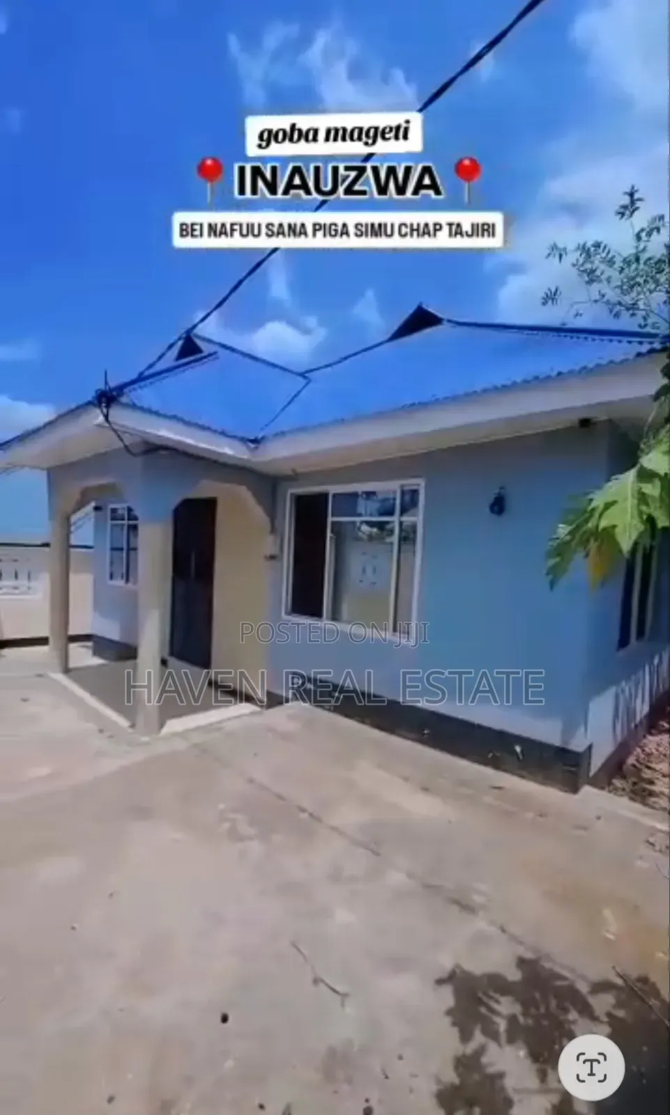 3bdrm House in Goba for sale
