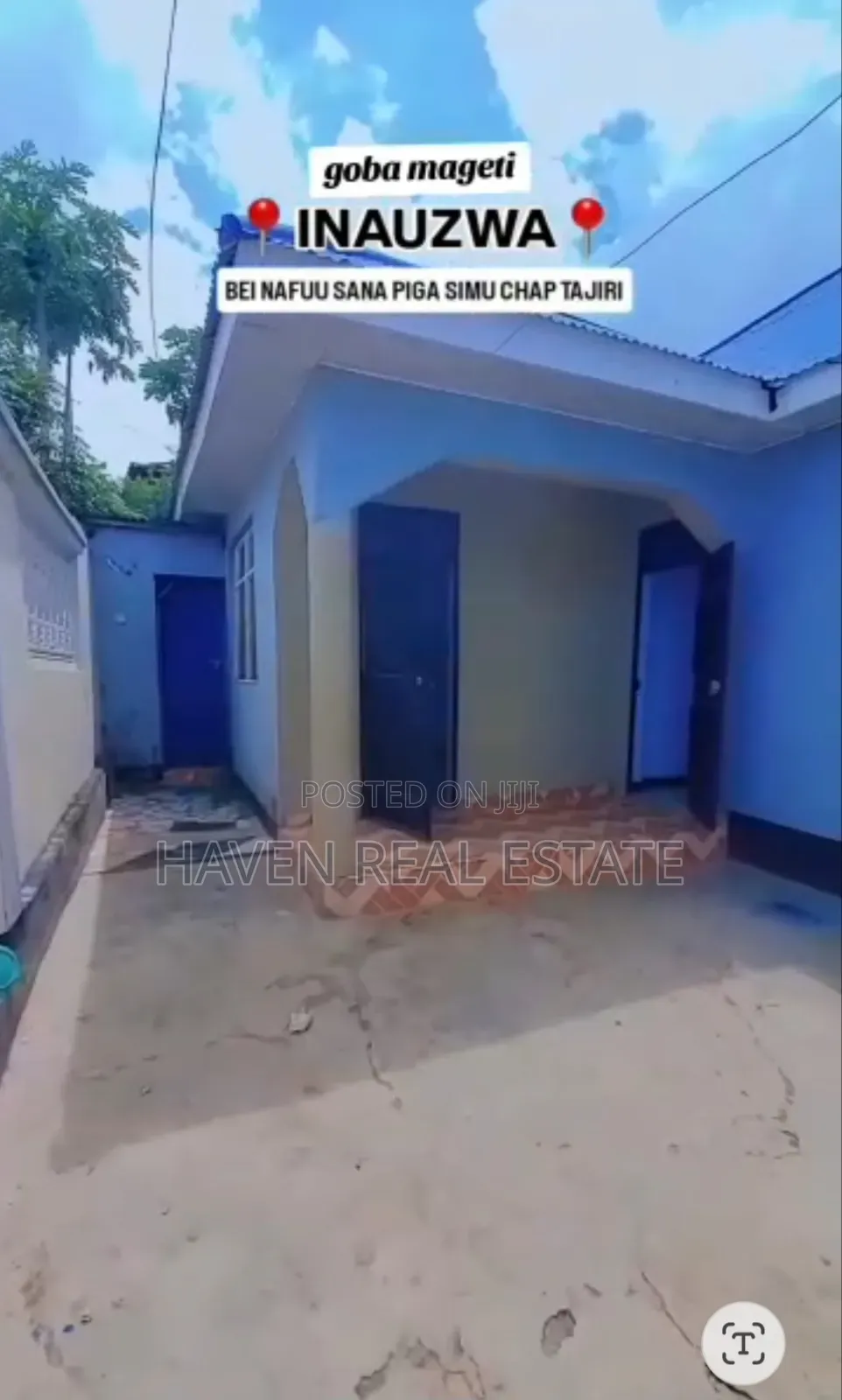 3bdrm House in Goba for sale