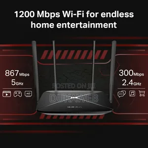Mercusys Ac12g Gigabit Router – Dual-Band Ac1200/Ac1300 – 4 Antennas