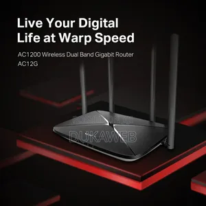 Mercusys Ac12g Gigabit Router – Dual-Band Ac1200/Ac1300 – 4 Antennas