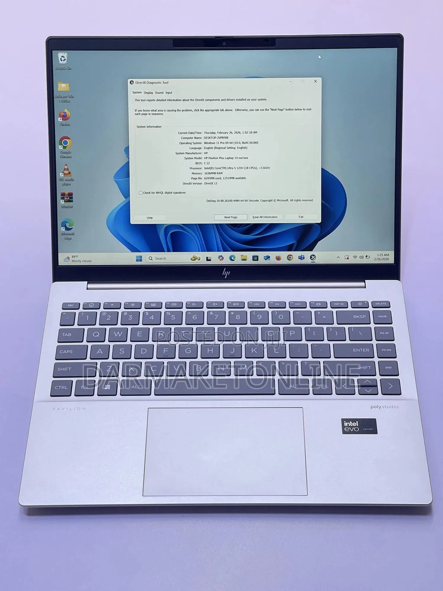 Laptop HP Pavilion 14-ce1000 16GB Intel Core Ultra 5 SSD 512GB