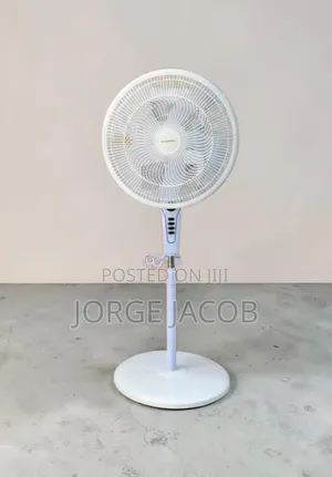 A Solarmax 18-Inch Pedestal Stand Fan.