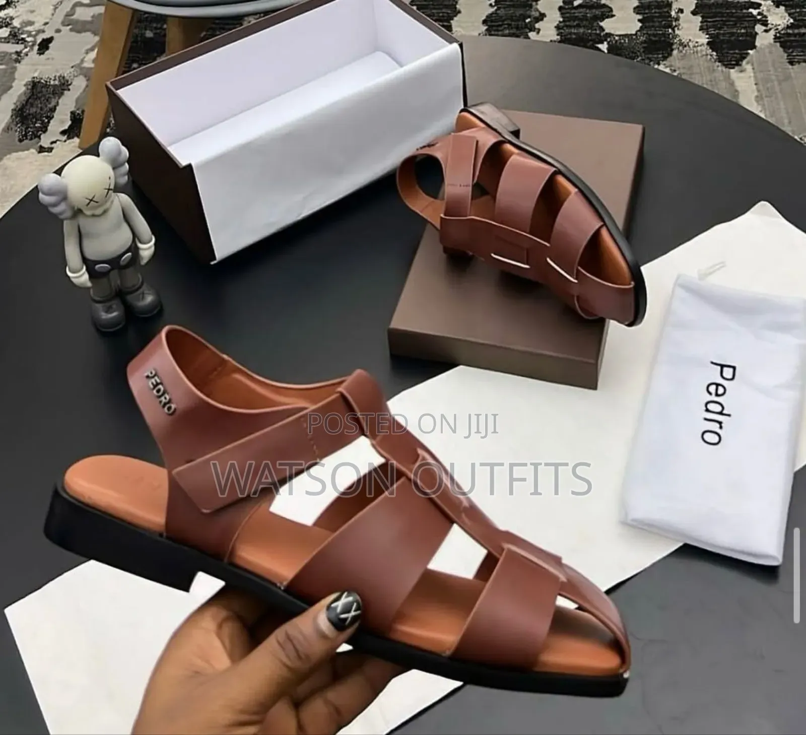 Men's Leather Sandals or Sendo Pedro Brand New Materials Original