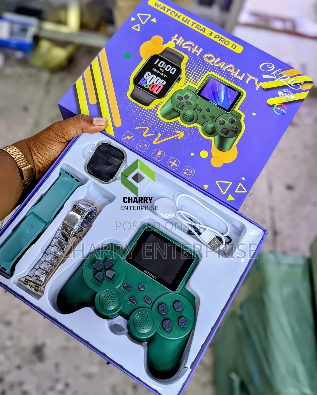 Smart Watch Ultra 3 Pro Ii Free Game 4 Straps More Than 200 Games