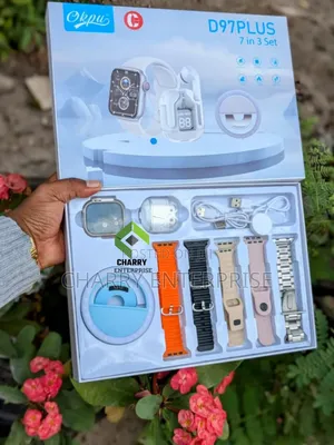 D97 Plus Smart Watch
With Pods and Ring Light 5 Straps Heart Beat