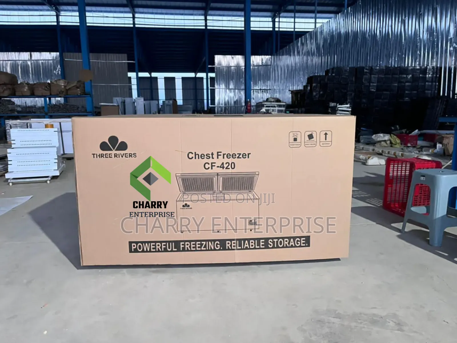 Powerful 450l Three Rivers Chest Freezer Cf420 Nzuri Home or Business