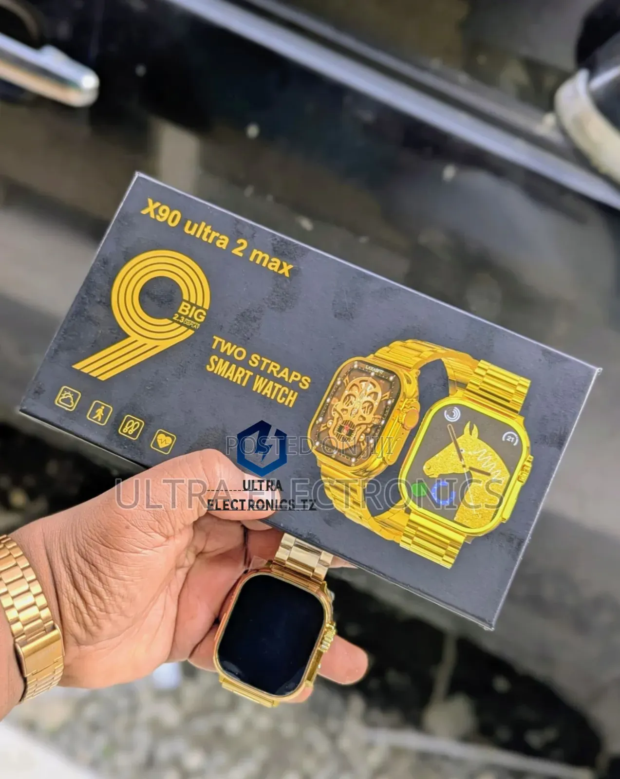 X90 Ultra 2 Max Watch Mikanda Miwili Notification SMS Calling