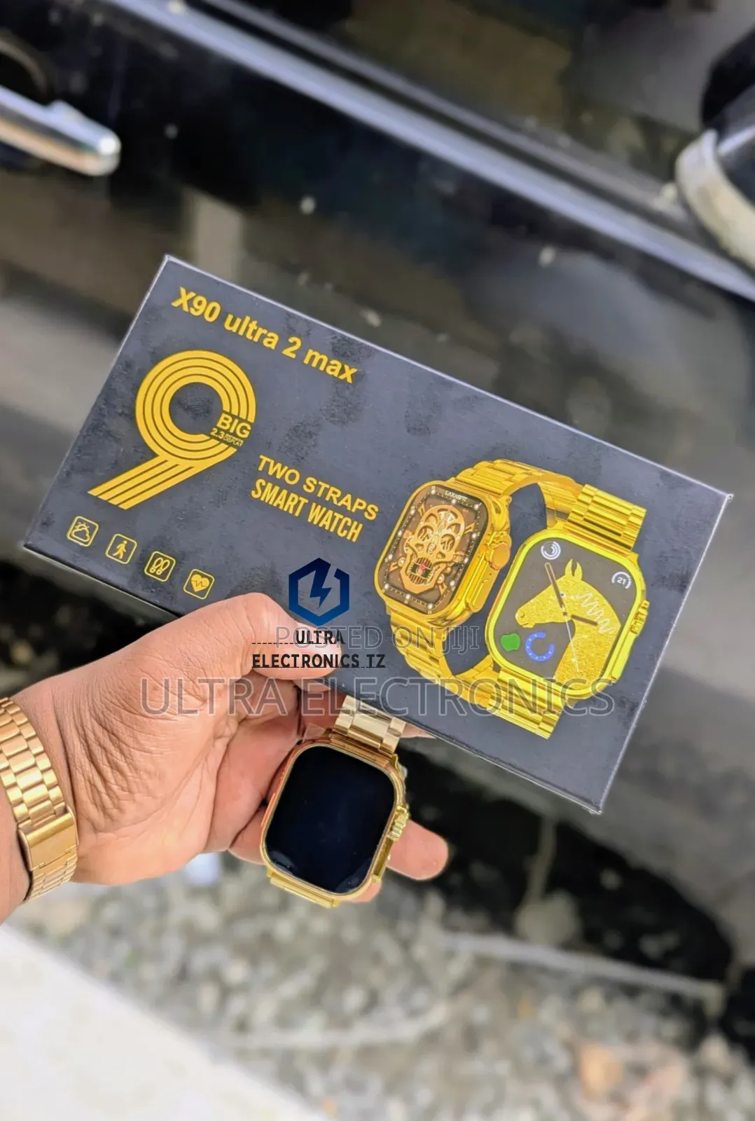 X90 Ultra 2 Max Watch Mikanda Miwili Notification SMS Calling