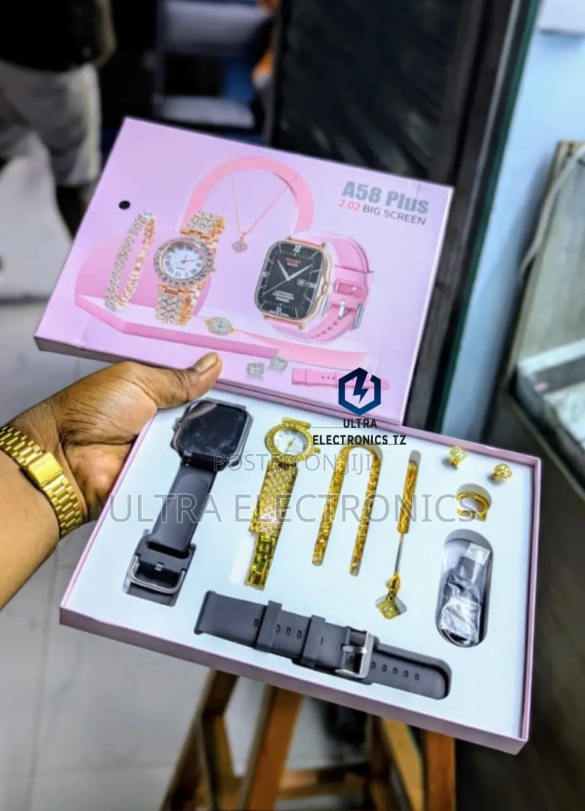 A58 Plus Smartwatch 2straps Girls Ice Watch Bracelet Cheni Hereni Pete