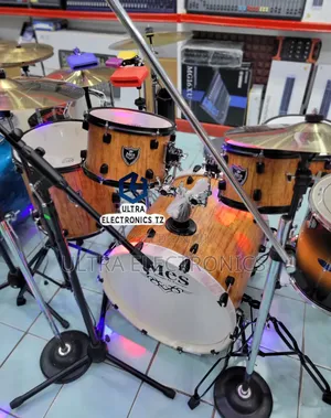 Original Mes Acoustic Drum Full Set 5 Piece Best Tones for Church Etc