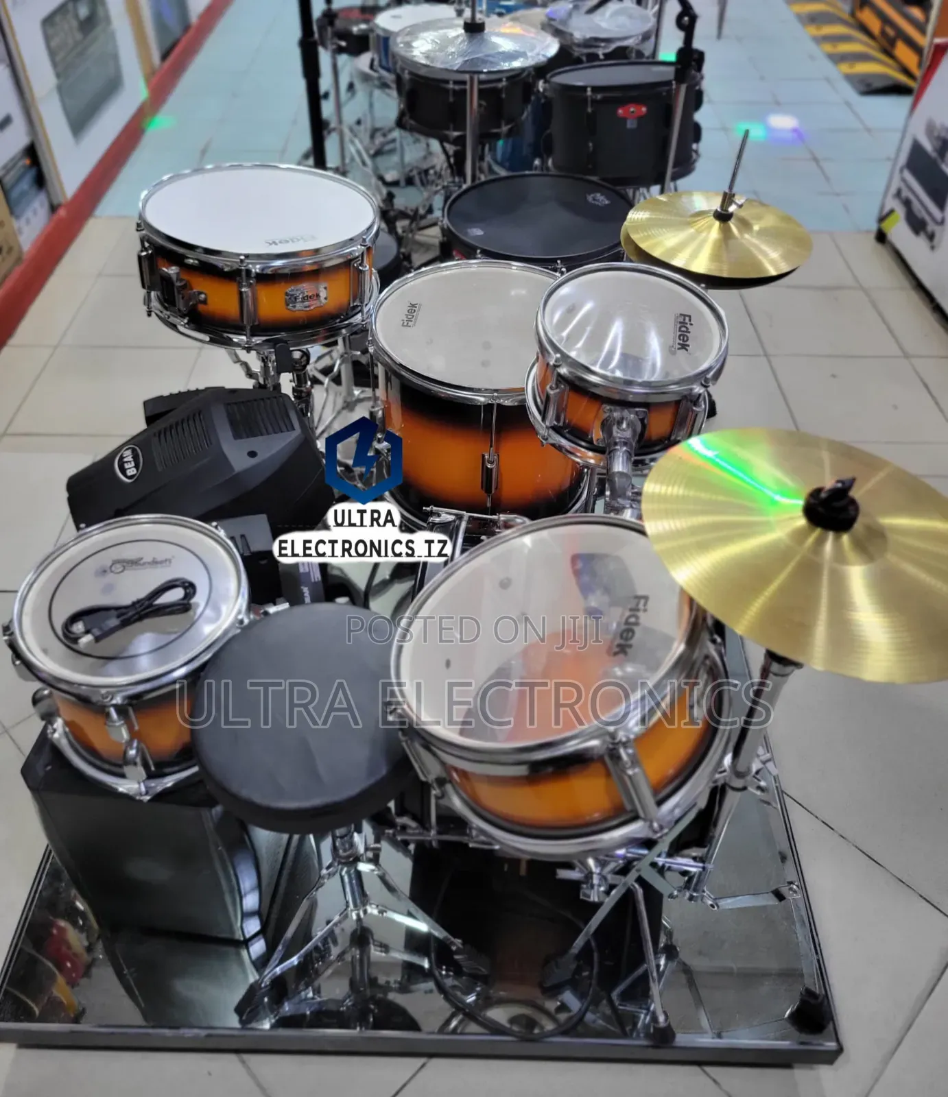 Fidek Platinum Drum Set Zipo 5 Seti Ya Ngoma for Church Etc