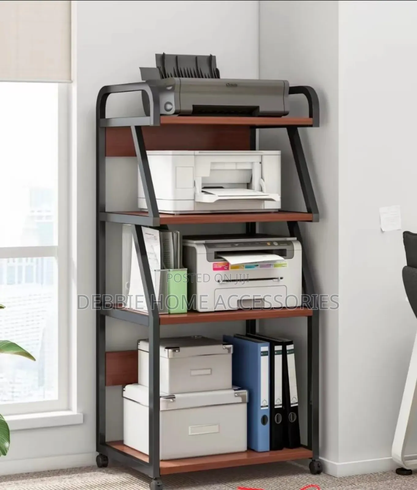 Multifunctional Stand 4-Tier Mobile Storage Rack